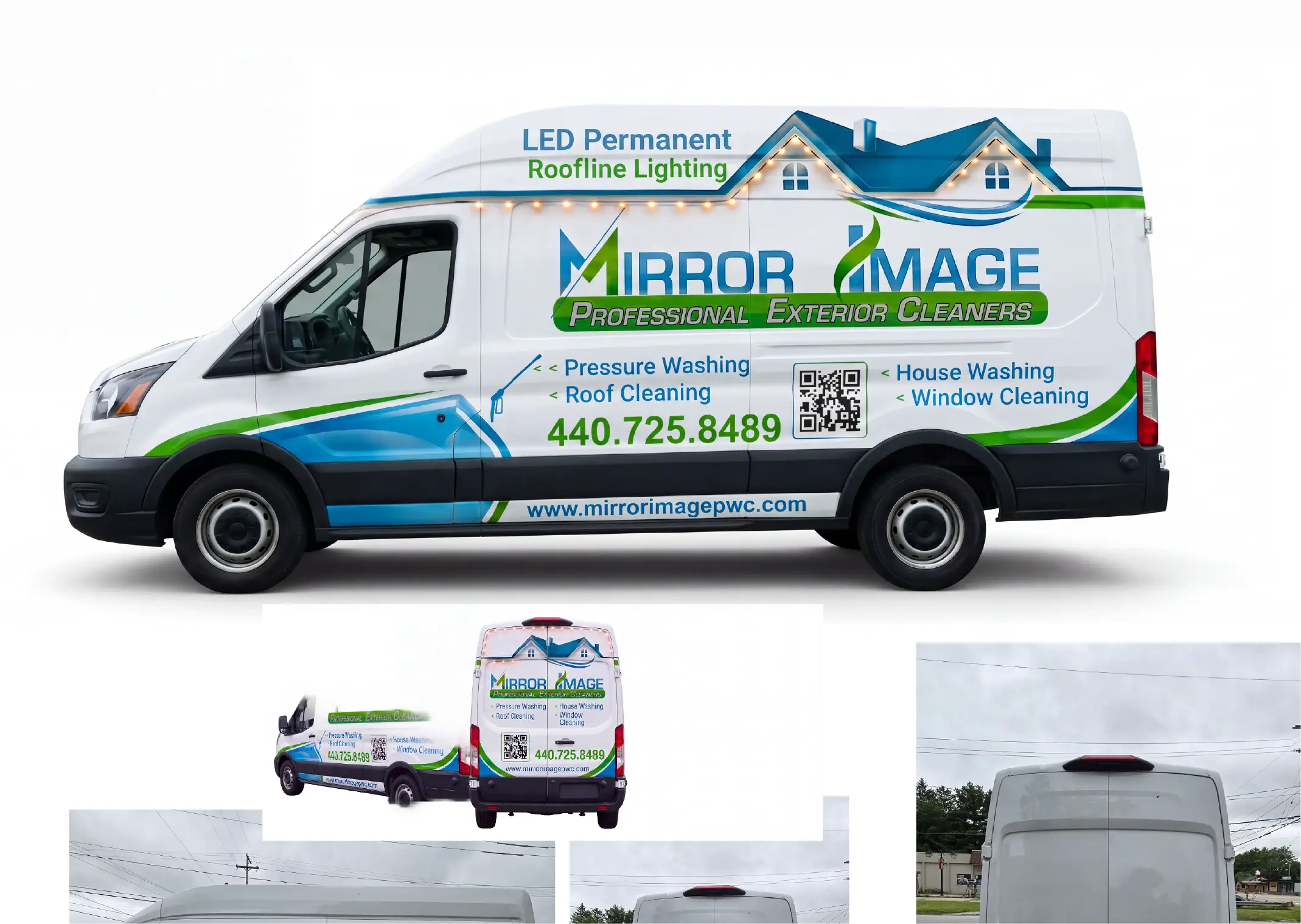 Wrapping de carrinha Mirror Image — trabalho original