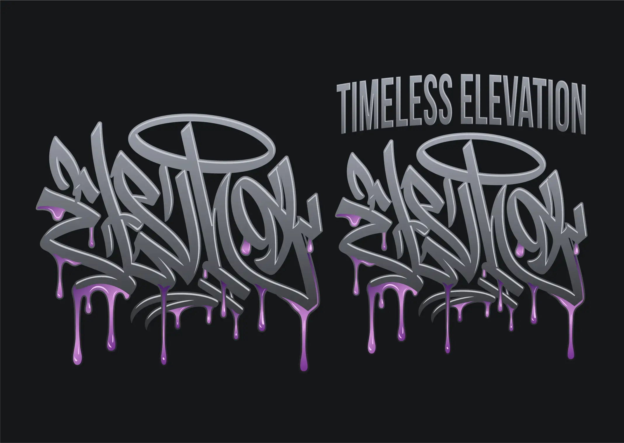 Logo de vestuário Timeless Elevation — entrega vetorial