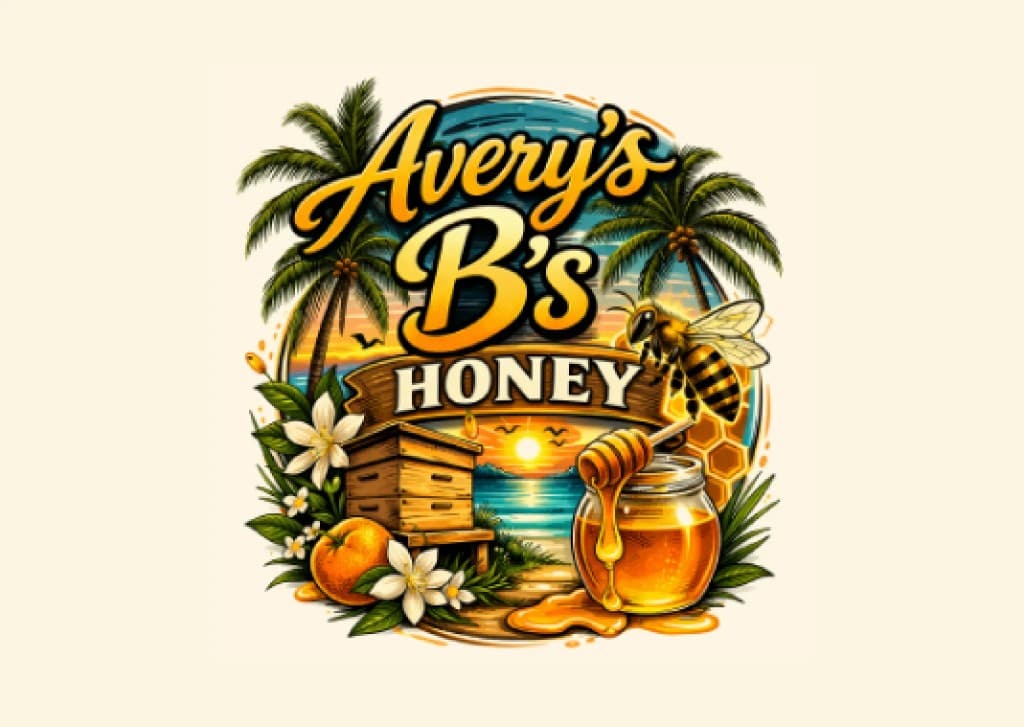Avery's B's honey mark — source artwork Avery's B's honey mark — source artwork