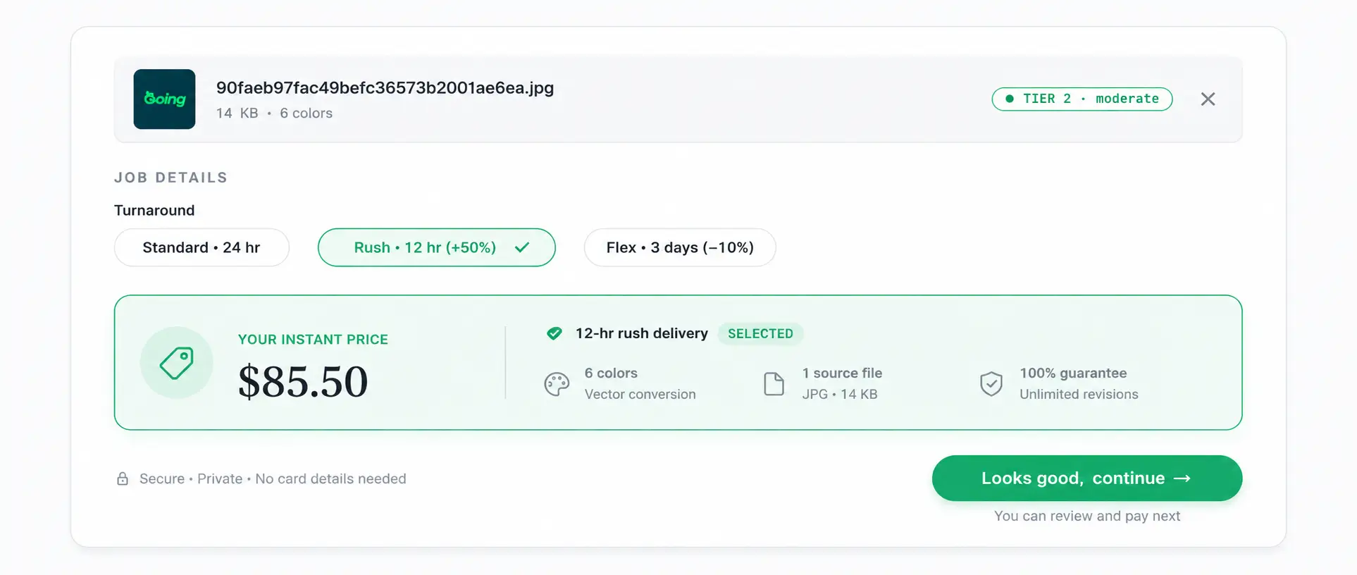 See your price instantly step preview See your price instantly step preview