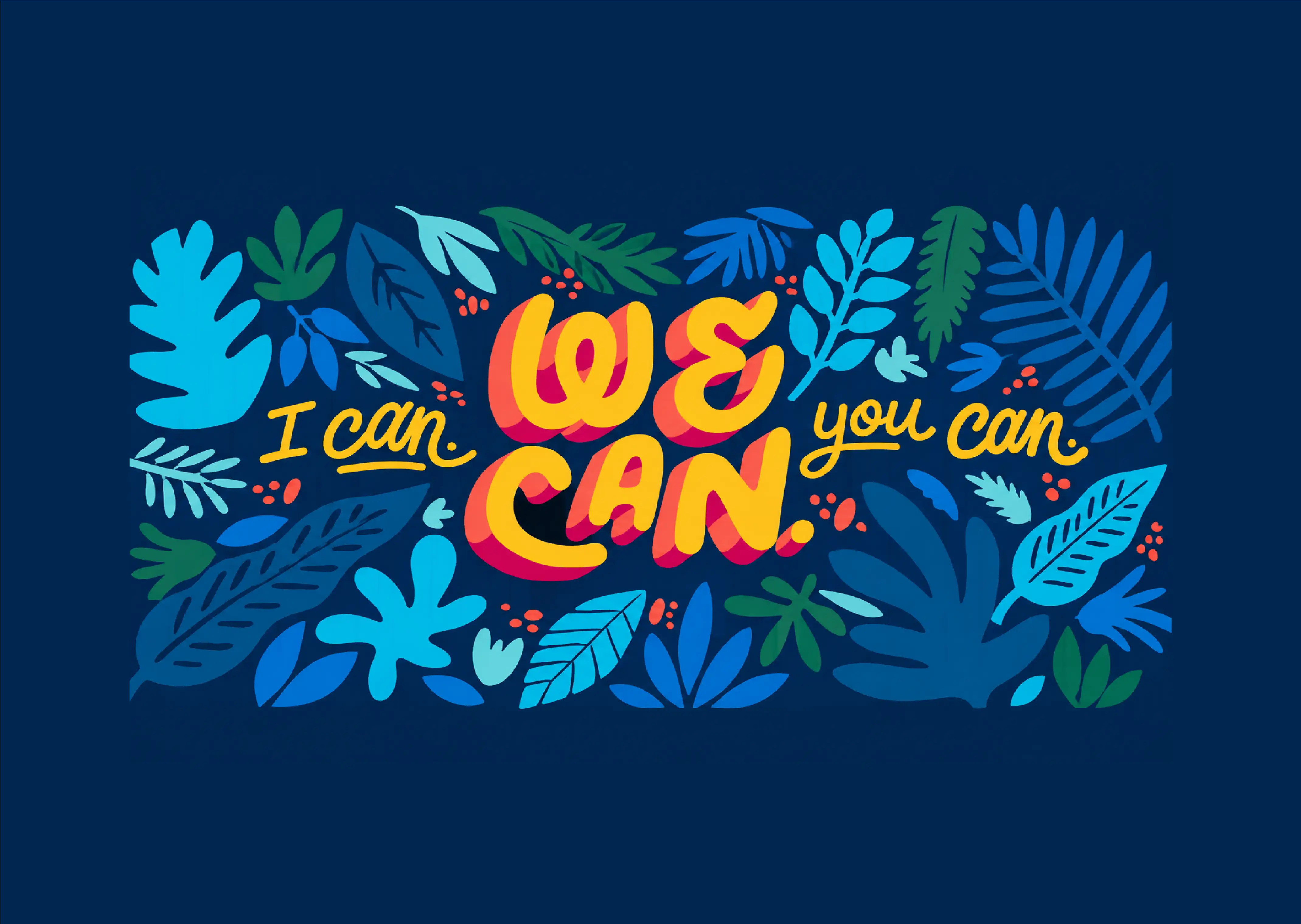 WE CAN mural lettering — vector deliverable WE CAN mural lettering — vector deliverable