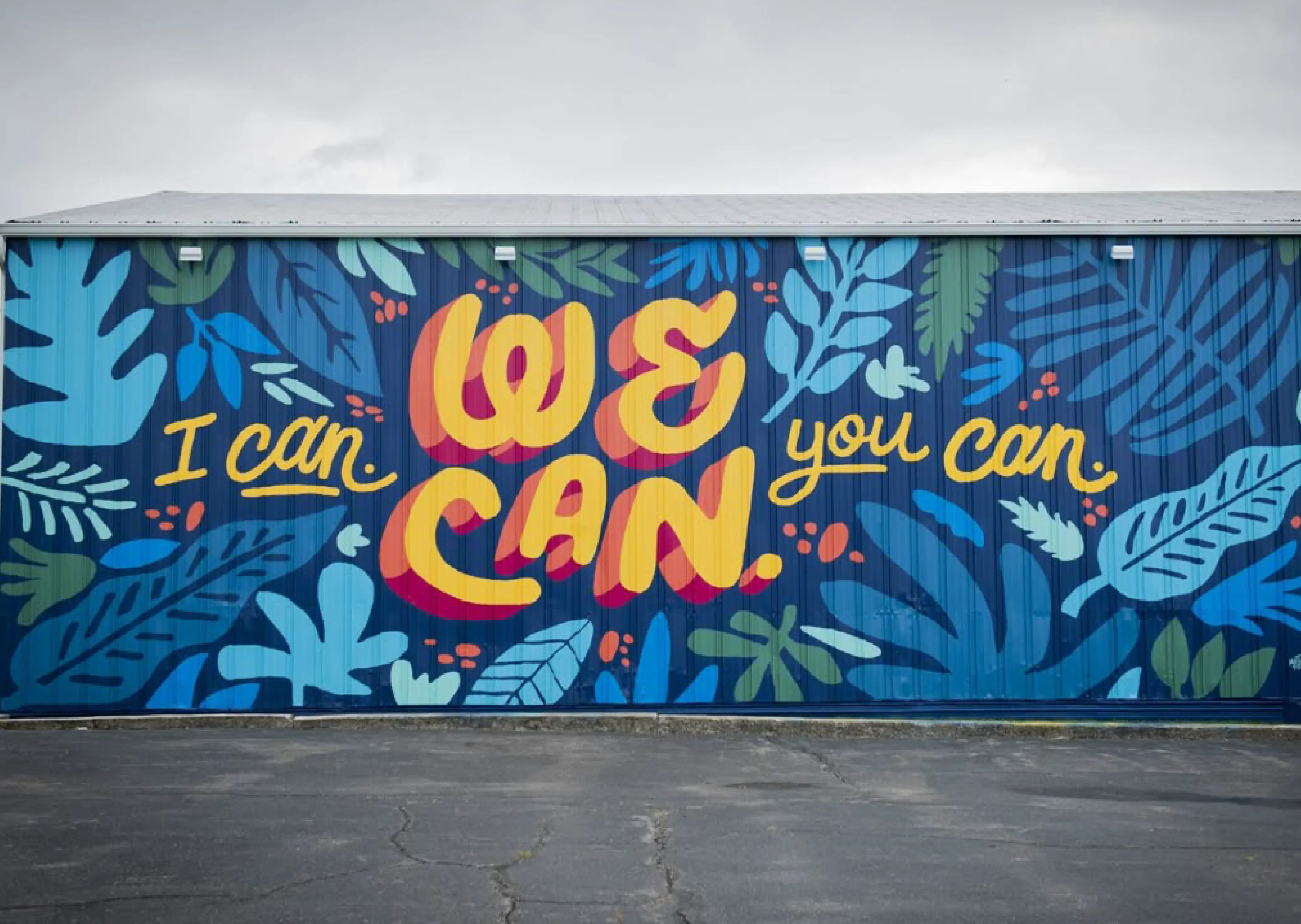 WE CAN mural lettering — source artwork WE CAN mural lettering — source artwork