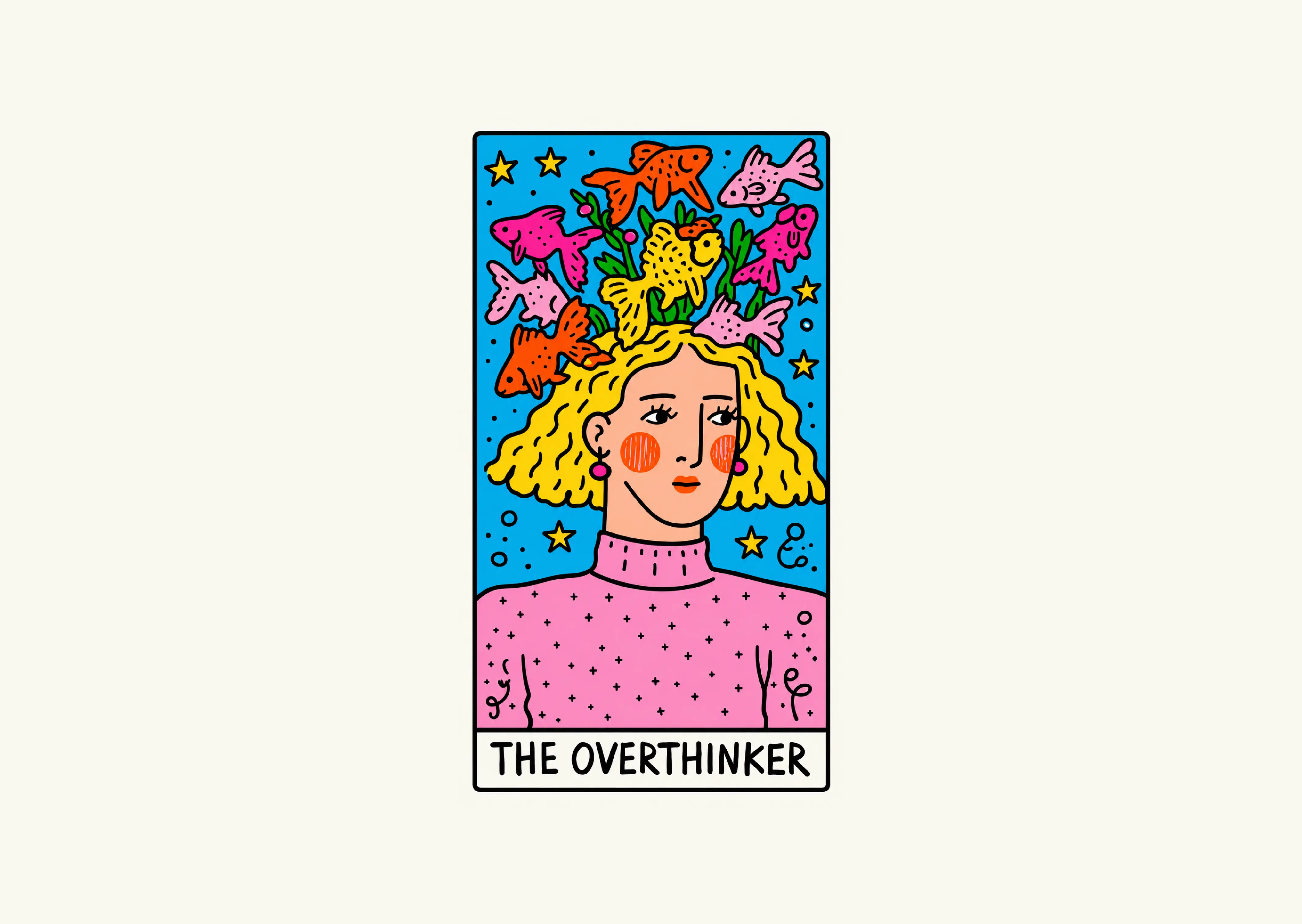 The Overthinker card — vector deliverable The Overthinker card — vector deliverable