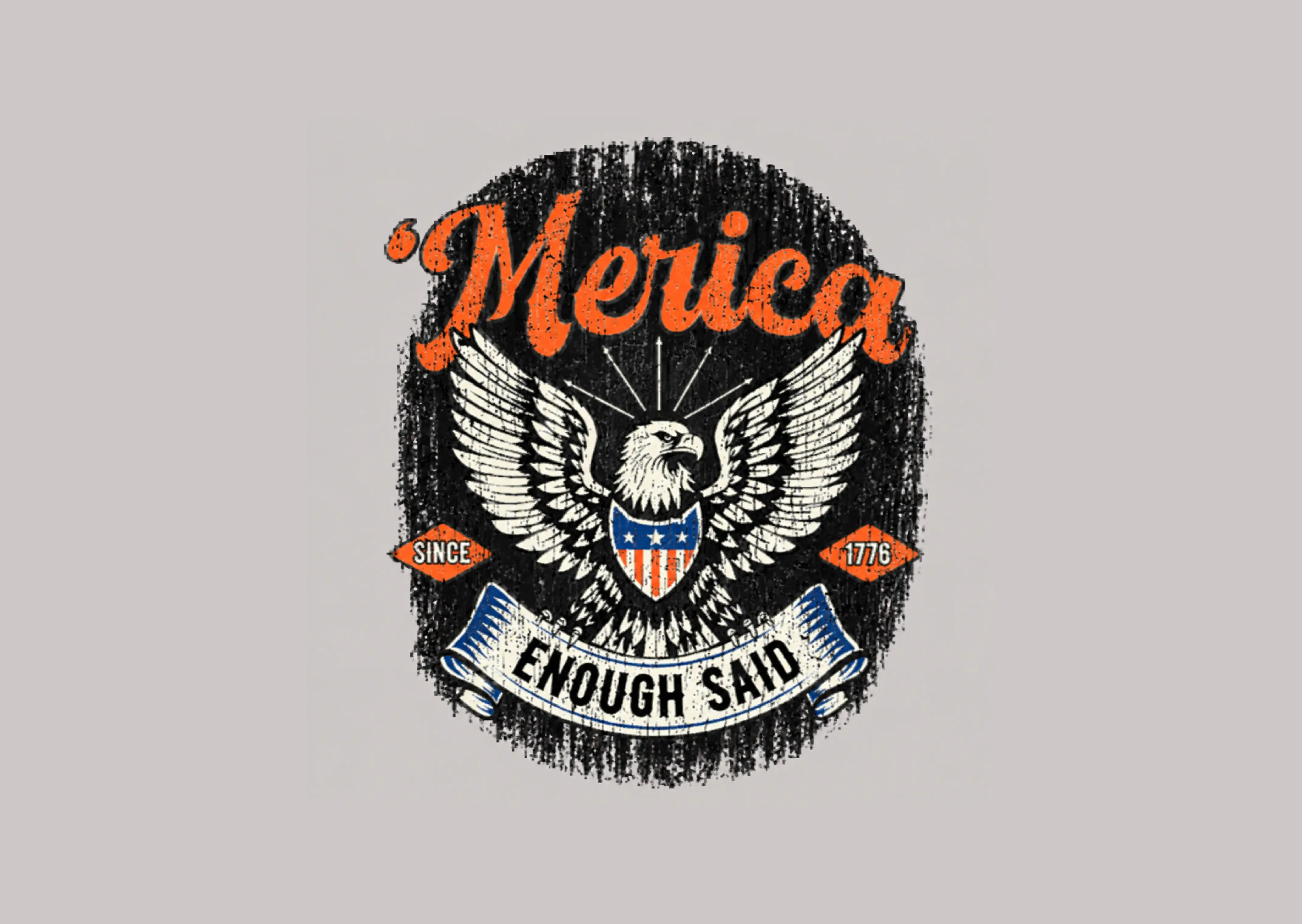 Merica eagle badge — source artwork Merica eagle badge — source artwork