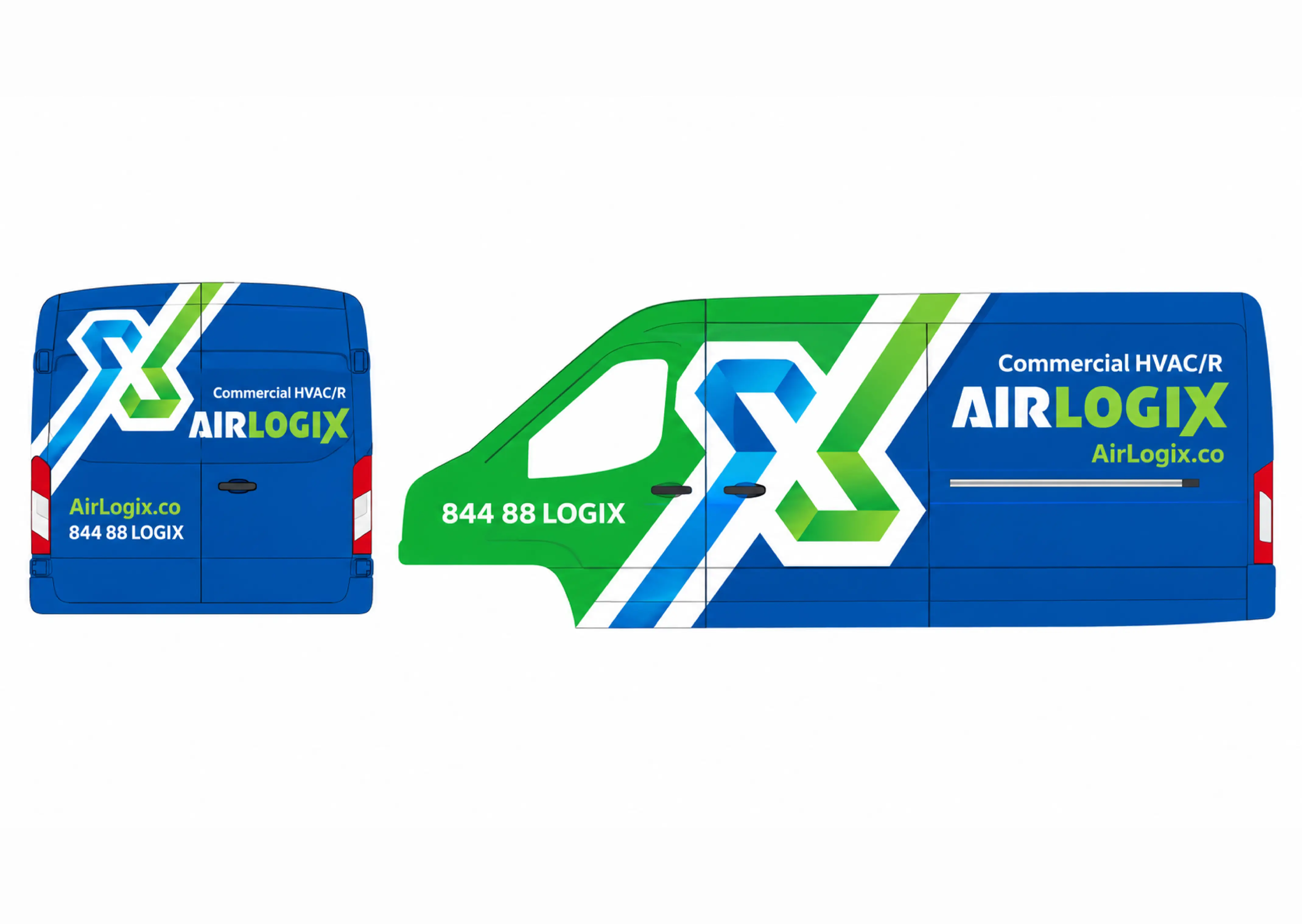 AirLogix van wrap — vector deliverable AirLogix van wrap — vector deliverable