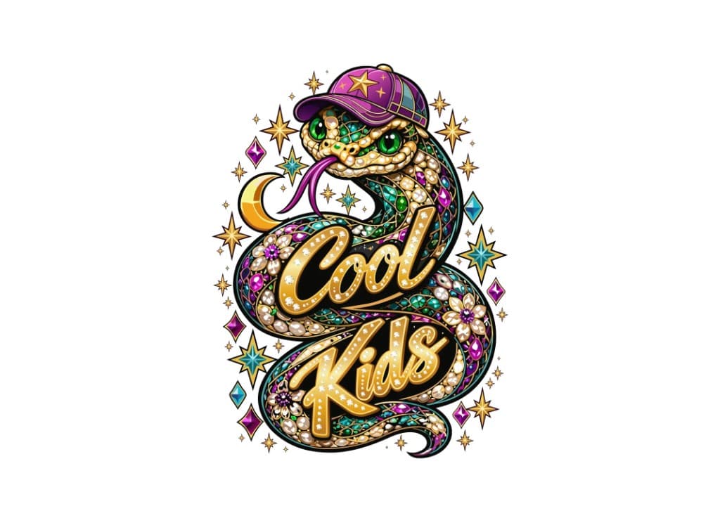 Cool Kids coiled snake — vector deliverable Cool Kids coiled snake — vector deliverable