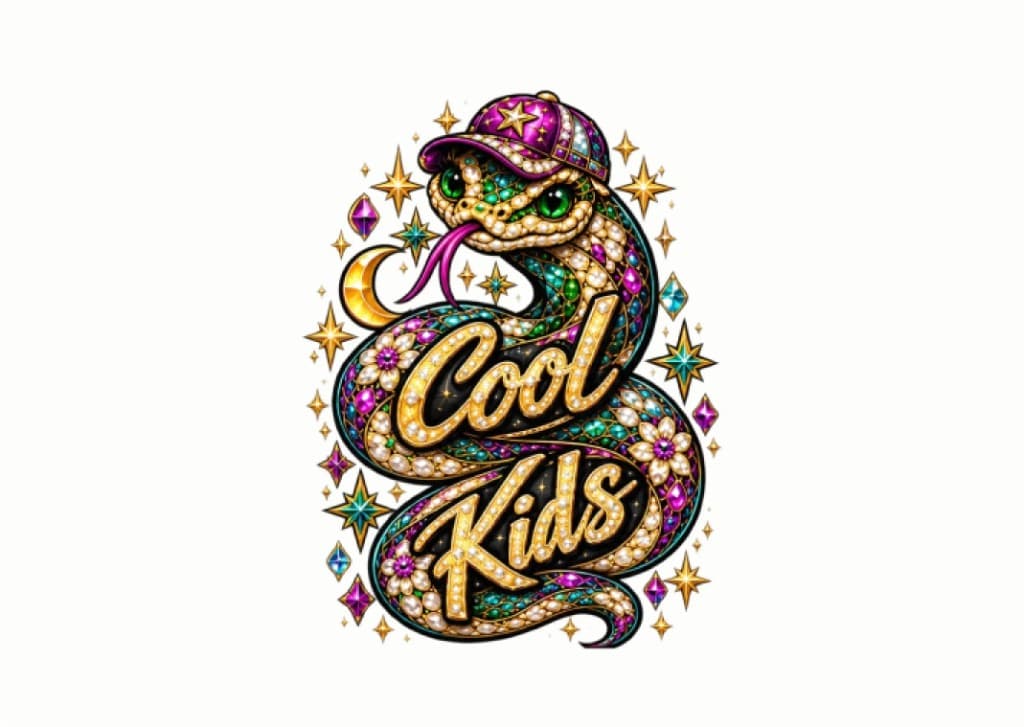 Cool Kids coiled snake — source artwork Cool Kids coiled snake — source artwork