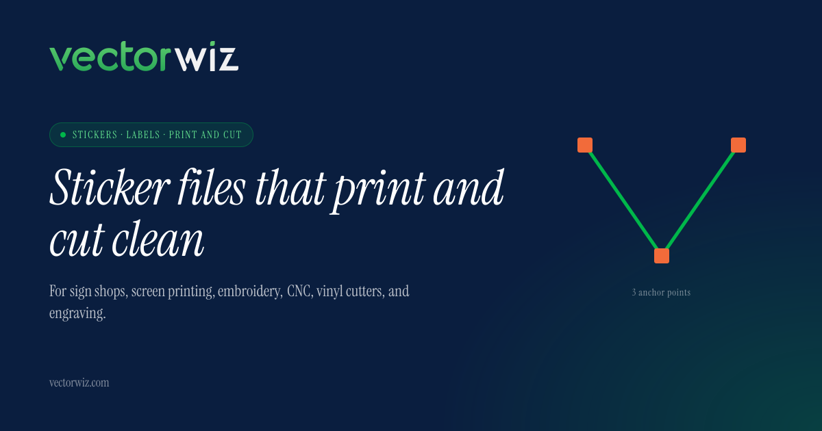 Vector Files for Stickers and Cut Contour Lines | VectorWiz