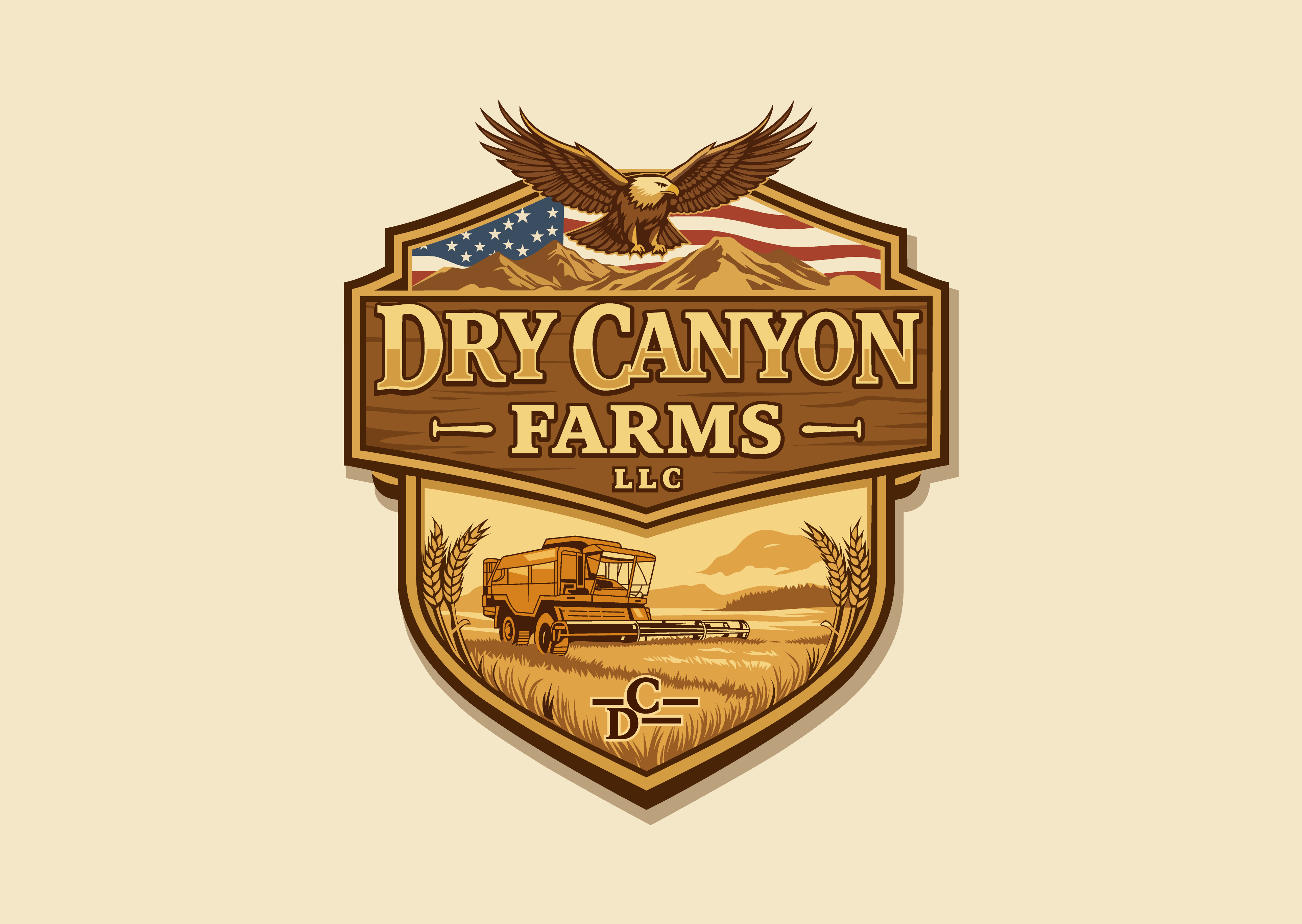 Dry Canyon Farms LLC — agricultural shield logo