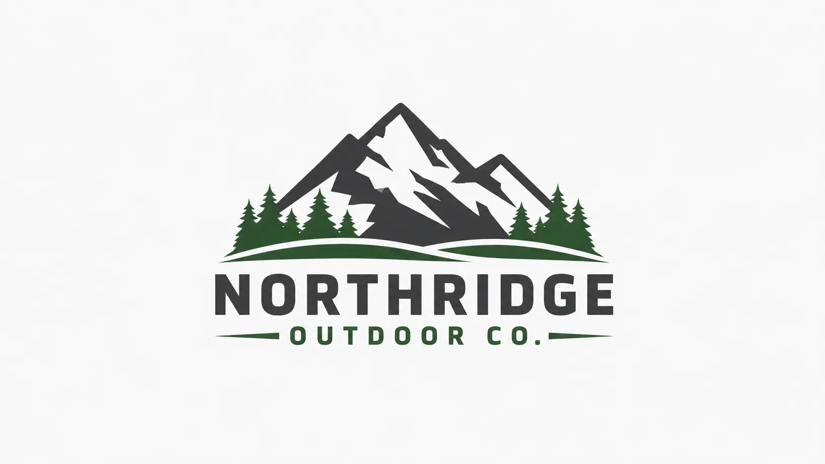 Logo de Northridge Outdoor Co. — fichier source client avec contours pleins