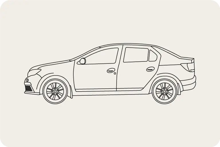 Car Line Drawing Vector